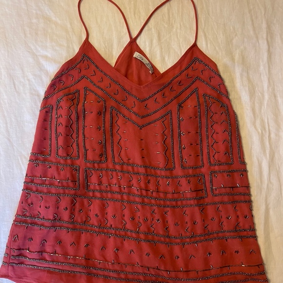 NWT Dex camisole with beading. Size XS. Smoke-free, pet-free home. - Picture 1 of 4